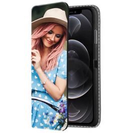 iPhone 12 Pro Personalised Front Printed Wallet Case