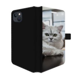 iPhone 15 Plus - Coque Portefeuille Personnalisée (Sur L'avant)