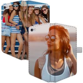 iPhone 5, 5S & SE(2016) - Coque Portefeuille Personnalisée (Sur Les 2 Faces)