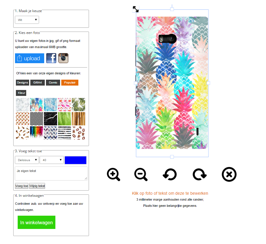 Lumia 930 hoesje ontwerpen