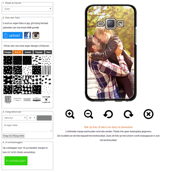 Galaxy 1 hoesje ontwerpen Galaxy J1 hoesje ontwerpen
