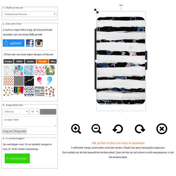 Samsung Galaxy Note 5 walletcase maken