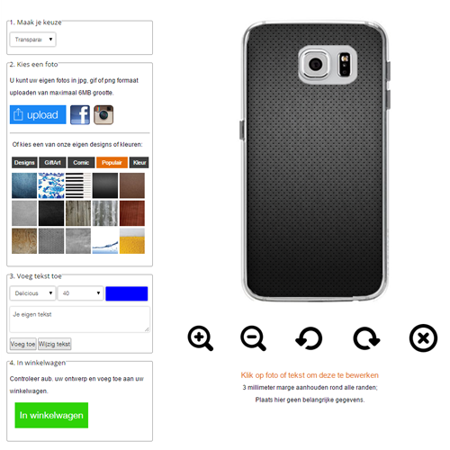 Galaxy S6 hoesje maken