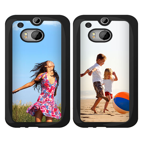 HTC One M8 Hardcase hoesje met foto HTC One M8 hoesje maken zwart