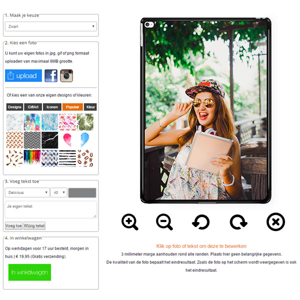 iPad Pro hardcase hoesje maken iPad Pro hardcase hoesje ontwerpen