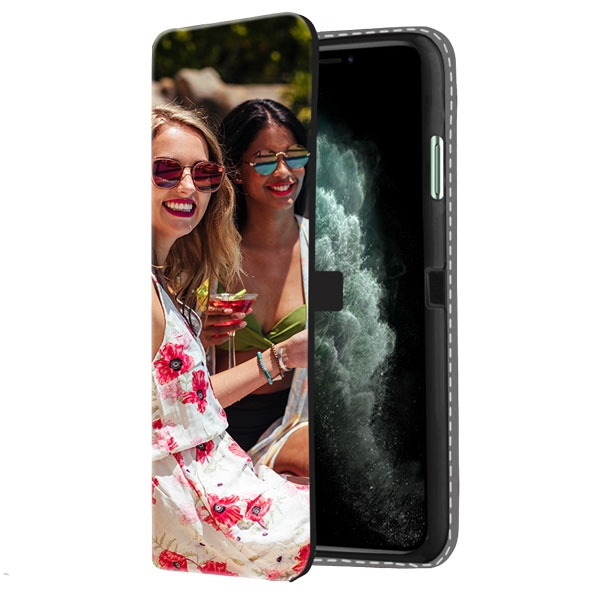 Coque iPhone 11 Pro Max Personnalisée, Coque Portefeuille Personnalisée  (Sur L'avant)