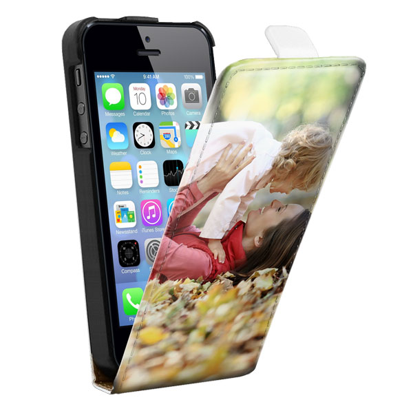 iPhone 5s flipcase met eigen foto iPhone SE flipcase met afbeelding