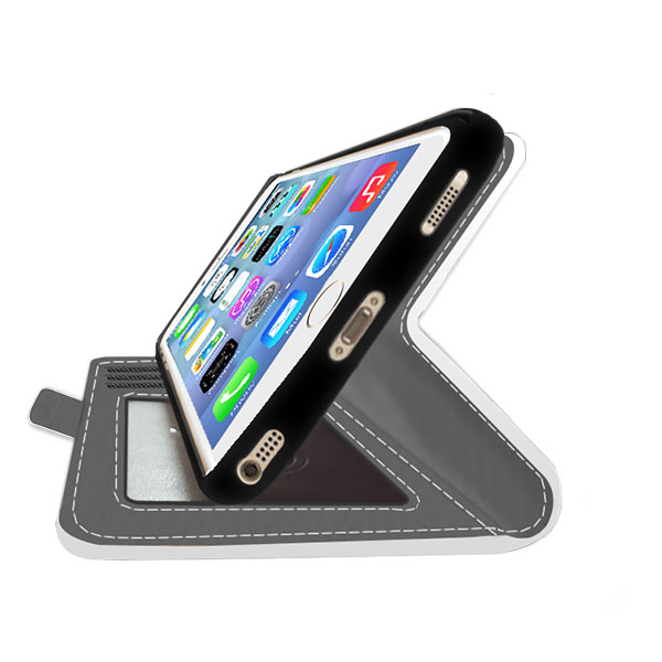 Portemonnee hoesje voor de iPhone 5(S) iPhone 5 fullprint portemonnee hoesje maken