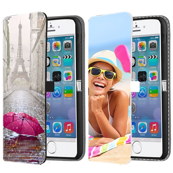 Coque Personnalisée Portefeuille iPhone 5, 5S & SE