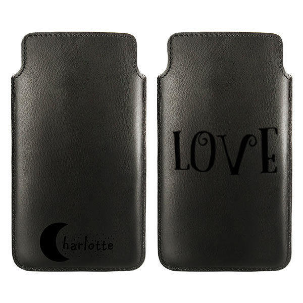 Leren hoesje ontwerpen maat L