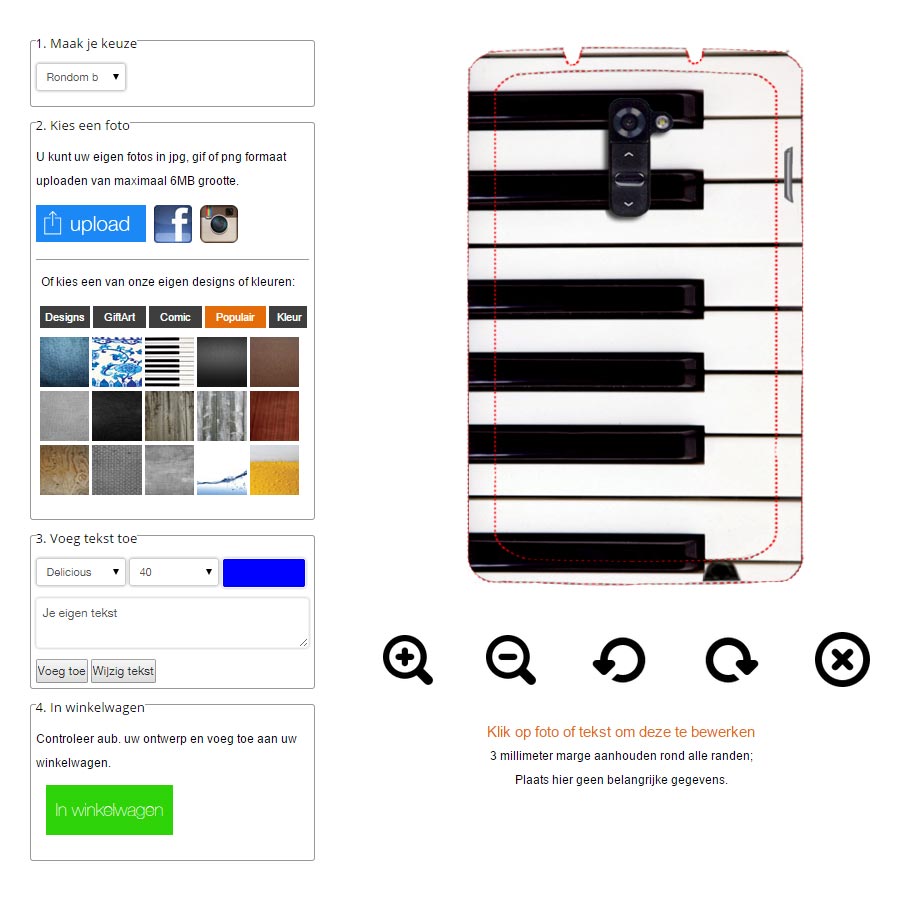 LG G3 hoesje maken