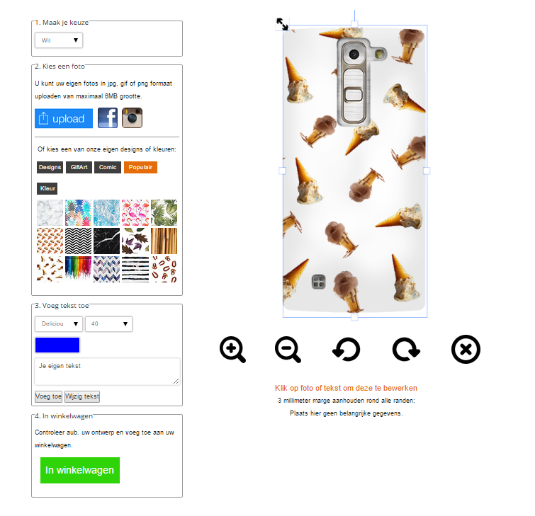 LG G4C hoesje met foto
