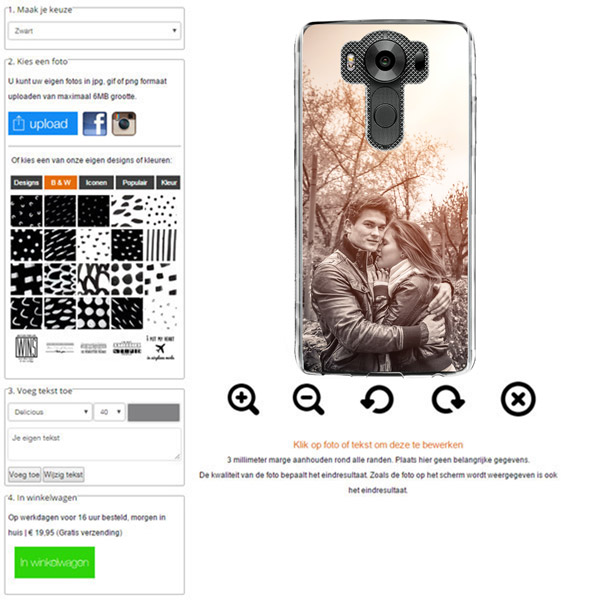 LG V10 hoesje met foto