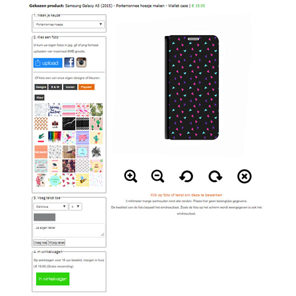 Galaxy A5 hoesje ontwerpen Galaxy A5 hoesje ontwerpen