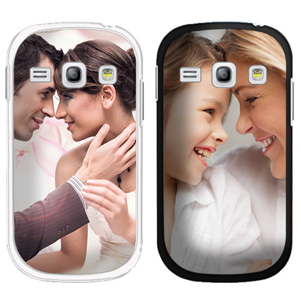 Samsung galaxy Core hoesje met foto galaxy Core hardcase maken zwart, wit, transparant