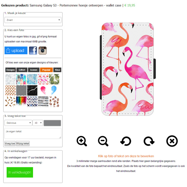 Samsung Galaxy S3 Portefeuille case