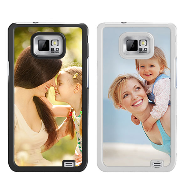 Samsung Galaxy S2 Hardcase hoesje met foto zwart of wit