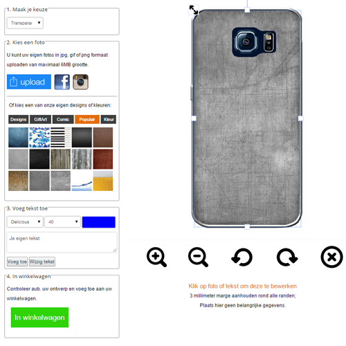 Galaxy S6 Edge hoesje maken