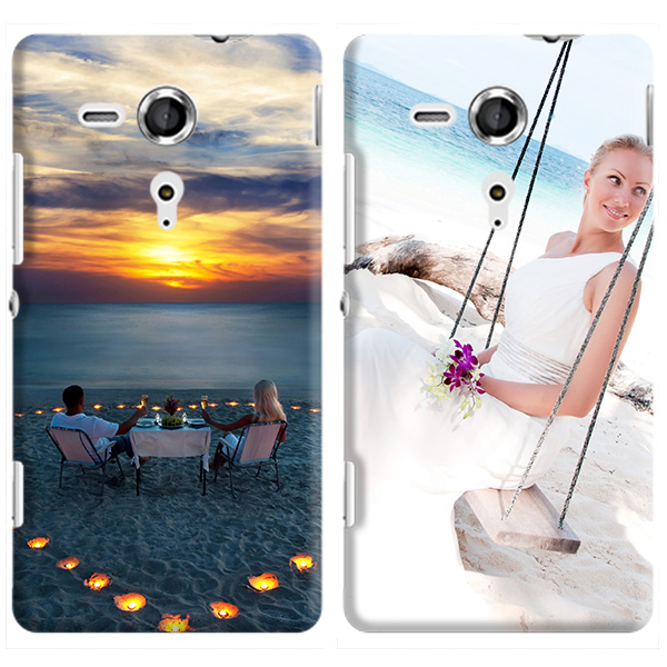 Sony Xperia SP hoesje met foto Sony Xperia SP telefoonhoesje ontwerpen zwart
